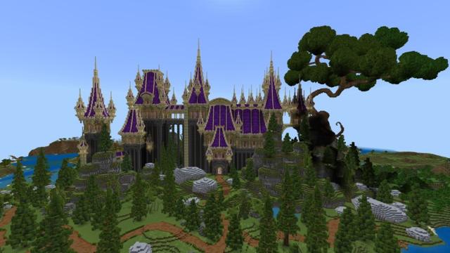 Screenshot of the Minecraft Bedrock Marketplace product Fantasy Castle created by Fall Studios.