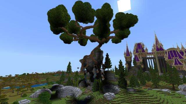 Screenshot of the Minecraft Bedrock Marketplace product Fantasy Castle created by Fall Studios.