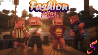 Thumbnail of the Minecraft Bedrock Marketplace product Fashion Pigs created by Fall Studios.