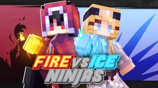 Thumbnail of the Minecraft Bedrock Marketplace product Fire vs Ice Ninjas created by Fall Studios.