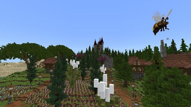 Screenshot of the Minecraft Bedrock Marketplace product Flower Kingdom created by Fall Studios.
