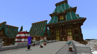 Screenshot of the Minecraft Bedrock Marketplace product Frozen Fortress created by Fall Studios.