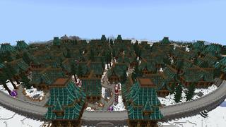 Screenshot of the Minecraft Bedrock Marketplace product Frozen Fortress created by Fall Studios.
