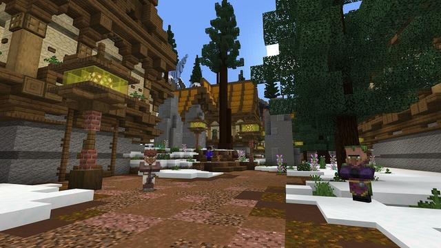 Screenshot of the Minecraft Bedrock Marketplace product Frozen Village created by Fall Studios.