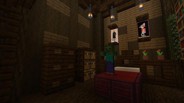 Screenshot of the Minecraft Bedrock Marketplace product Ghost Mansion created by Fall Studios.