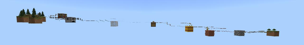 Panorama of the Minecraft Bedrock Marketplace product Giant Block Parkour created by Fall Studios.