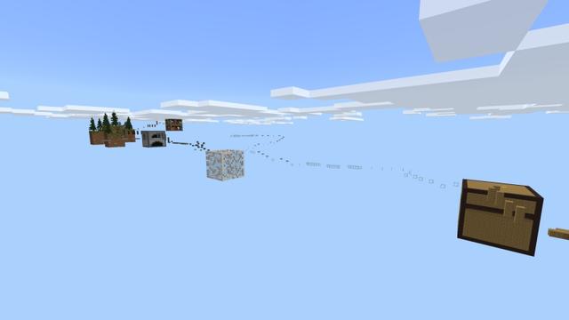 Screenshot of the Minecraft Bedrock Marketplace product Giant Block Parkour created by Fall Studios.