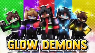 Thumbnail of the Minecraft Bedrock Marketplace product Glow Demons created by Fall Studios.