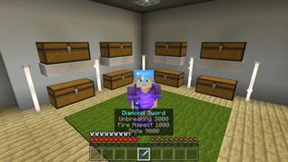 Screenshot of the Minecraft Bedrock Marketplace product God Weapons created by Fall Studios.