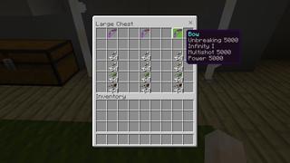 Screenshot of the Minecraft Bedrock Marketplace product God Weapons created by Fall Studios.
