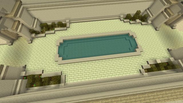 Screenshot of the Minecraft Bedrock Marketplace product Gold Pyramid Base created by Fall Studios.