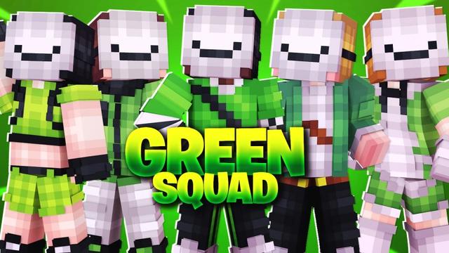 Thumbnail of the Minecraft Bedrock Marketplace product Green Squad created by Fall Studios.