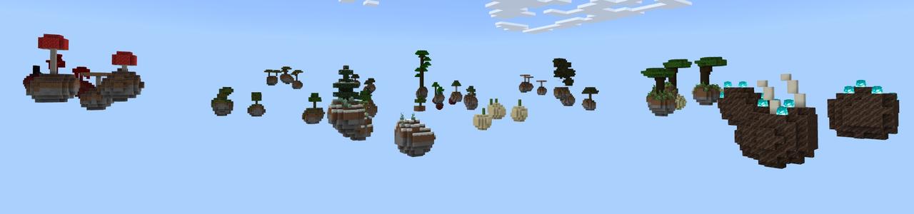Panorama of the Minecraft Bedrock Marketplace product Habitats Skyblock created by Fall Studios.