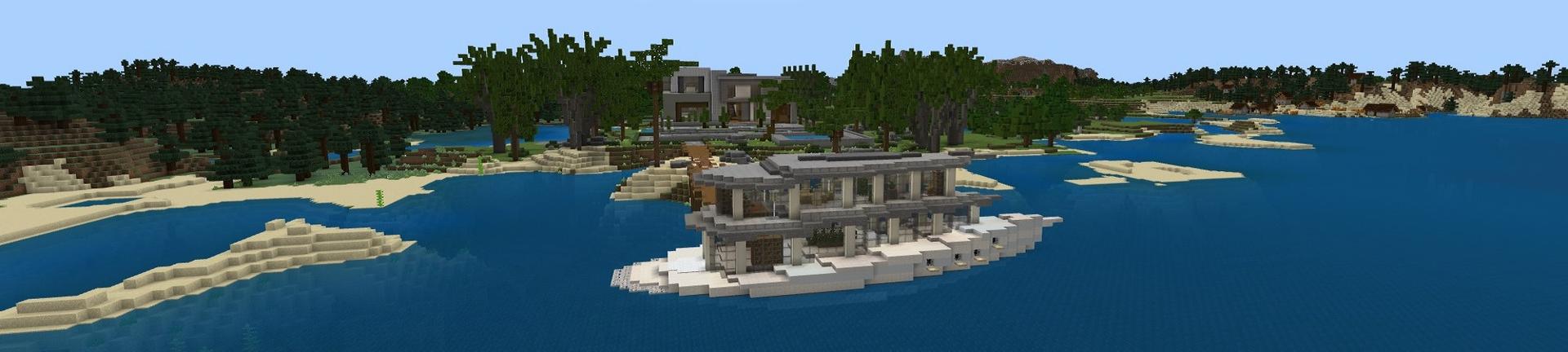 Panorama of the Minecraft Bedrock Marketplace product Hacker Base created by Fall Studios.