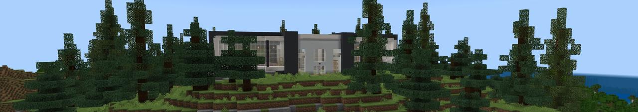 Panorama of the Minecraft Bedrock Marketplace product Hacker Bunker created by Fall Studios.