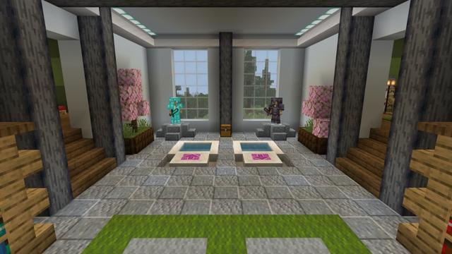 Screenshot of the Minecraft Bedrock Marketplace product Hacker Bunker created by Fall Studios.