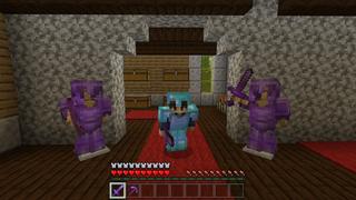Screenshot of the Minecraft Bedrock Marketplace product Hacker Mansion 2 created by Fall Studios.