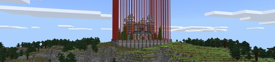 Panorama of the Minecraft Bedrock Marketplace product Hacker Mansion created by Fall Studios.