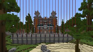 Screenshot of the Minecraft Bedrock Marketplace product Hacker Mansion created by Fall Studios.