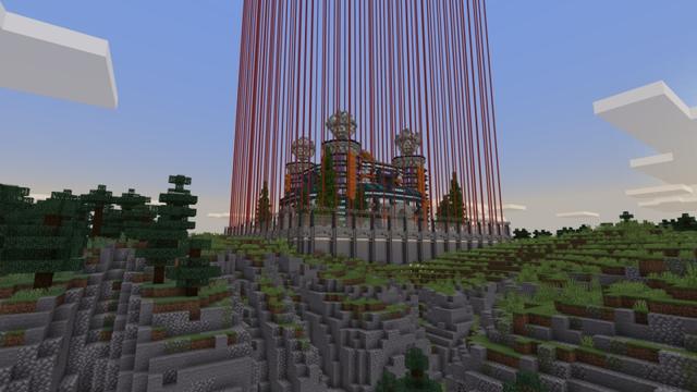 Screenshot of the Minecraft Bedrock Marketplace product Hacker Mansion created by Fall Studios.