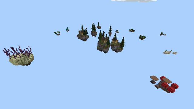 Screenshot of the Minecraft Bedrock Marketplace product Hacker One Block created by Fall Studios.
