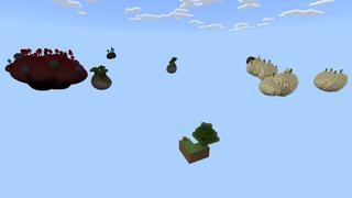 Screenshot of the Minecraft Bedrock Marketplace product Hacker Skyblock Challenge created by Fall Studios.