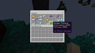 Screenshot of the Minecraft Bedrock Marketplace product Hacker Skyblock Challenge created by Fall Studios.