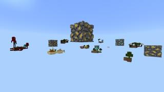 Screenshot of the Minecraft Bedrock Marketplace product Hacker Skyblock created by Fall Studios.