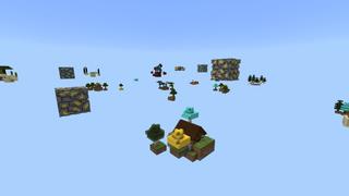 Screenshot of the Minecraft Bedrock Marketplace product Hacker Skyblock created by Fall Studios.