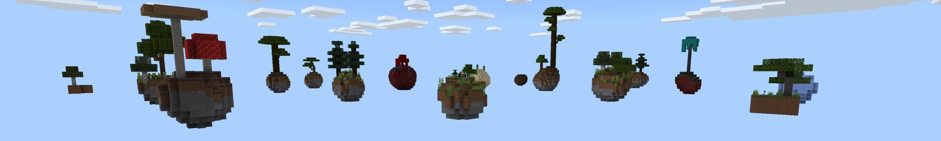 Panorama of the Minecraft Bedrock Marketplace product Hacker Tools Skyblock created by Fall Studios.