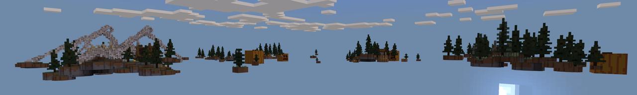 Panorama of the Minecraft Bedrock Marketplace product Halloween One Block created by Fall Studios.