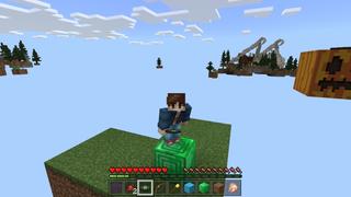 Screenshot of the Minecraft Bedrock Marketplace product Halloween One Block created by Fall Studios.