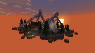 Screenshot of the Minecraft Bedrock Marketplace product Halloween One Block created by Fall Studios.