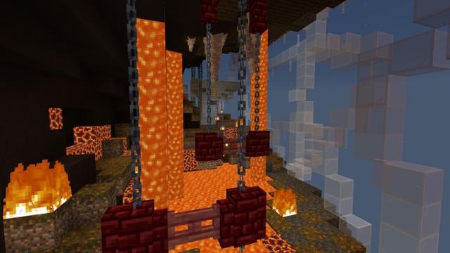 Screenshot of the Minecraft Bedrock Marketplace product Halloween Parkour created by Fall Studios.