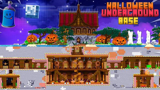 Thumbnail of the Minecraft Bedrock Marketplace product Halloween Underground Base created by Fall Studios.