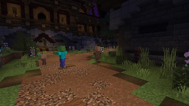 Screenshot of the Minecraft Bedrock Marketplace product Halloween Village! created by Fall Studios.