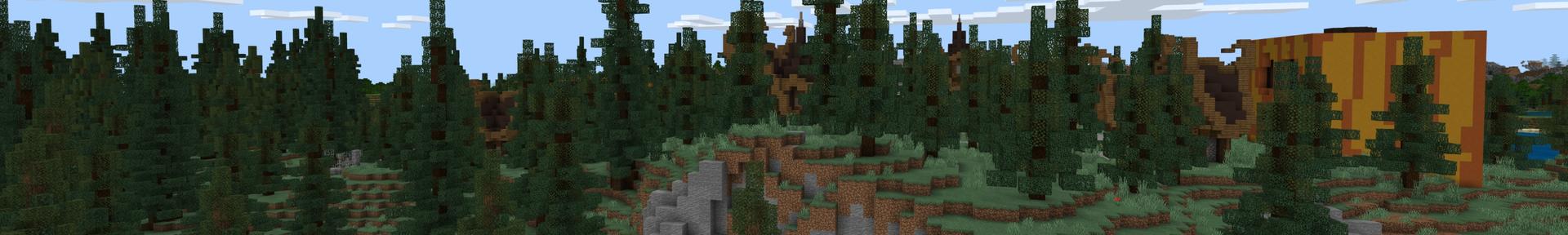 Panorama of the Minecraft Bedrock Marketplace product Halloween Village created by Fall Studios.