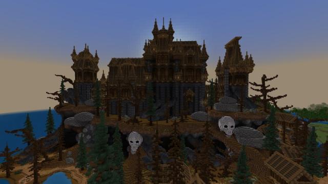 Screenshot of the Minecraft Bedrock Marketplace product Haunted Castle created by Fall Studios.