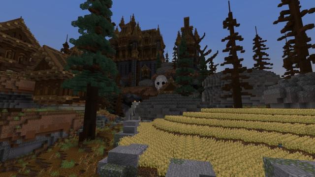 Screenshot of the Minecraft Bedrock Marketplace product Haunted Castle created by Fall Studios.