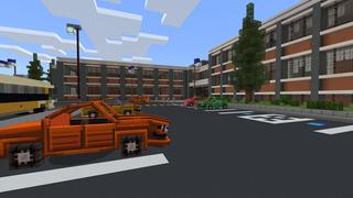 Screenshot of the Minecraft Bedrock Marketplace product High School Life created by Fall Studios.
