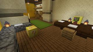 Screenshot of the Minecraft Bedrock Marketplace product How to live in a Lucky Block created by Fall Studios.