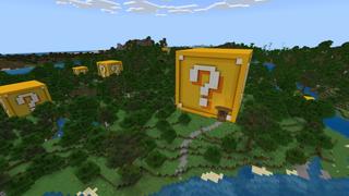Screenshot of the Minecraft Bedrock Marketplace product How to live in a Lucky Block created by Fall Studios.