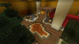 Screenshot of the Minecraft Bedrock Marketplace product How to live in a Lucky Block created by Fall Studios.