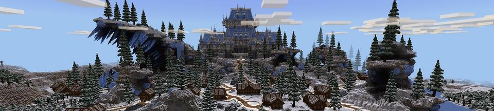 Panorama of the Minecraft Bedrock Marketplace product Ice Kingdom created by Fall Studios.