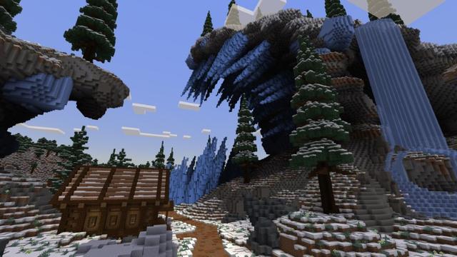 Screenshot of the Minecraft Bedrock Marketplace product Ice Kingdom created by Fall Studios.