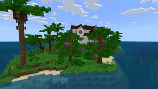 Screenshot of the Minecraft Bedrock Marketplace product Island Mansion created by Fall Studios.