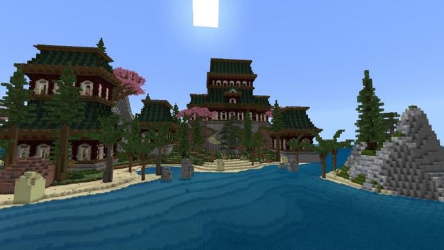 Screenshot of the Minecraft Bedrock Marketplace product Lost Ninja Temple created by Fall Studios.