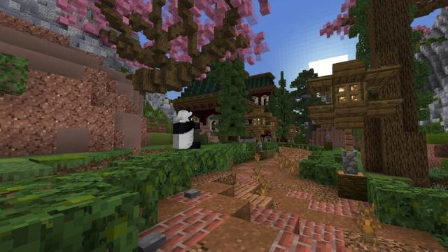 Screenshot of the Minecraft Bedrock Marketplace product Lost Ninja Temple created by Fall Studios.