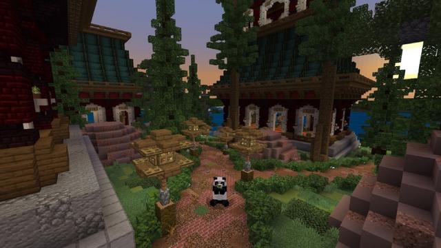 Screenshot of the Minecraft Bedrock Marketplace product Lost Ninja Temple created by Fall Studios.