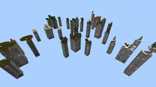 Screenshot of the Minecraft Bedrock Marketplace product Lucky Block Chunk Survival created by Fall Studios.